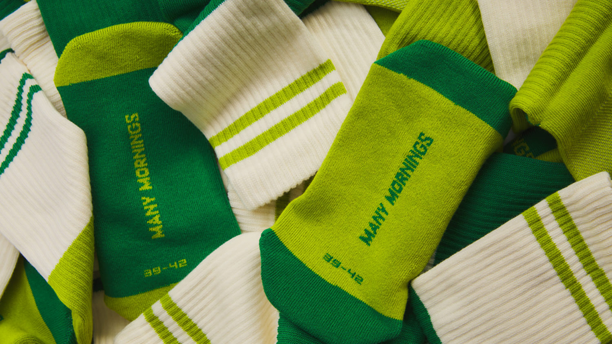 Many Mornings - skarpetki sportowe - GREEN GROVE Many Mornings - skarpetki sportowe - GREEN GROVE